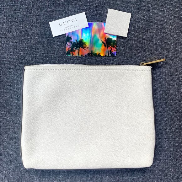 Gucci Pebbled Leather Portfolio Pouch / Clutch - Picture 8 of 13